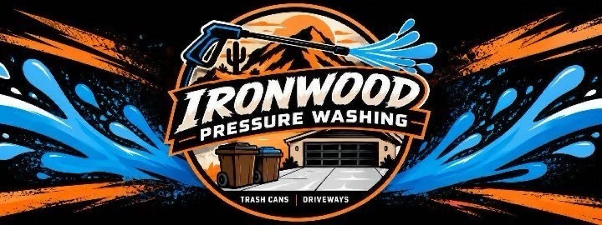 Ironwood Pressure Washing: trash cans and driveways